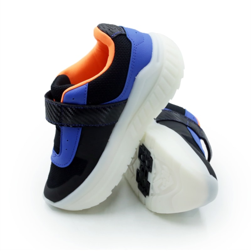 INFANTIL JUVENIL MENINO TENIS KIDY RODINHA VE  4730001 0588PRETOAZUL
