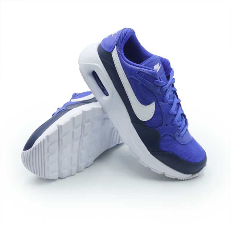INFANTIL JUVENIL MENINO TENIS NIKE AIR MAX SC CZ5358 402AZULPRETO
