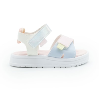 INFANTIL KIDS MENINA SANDALIA PAMPILI 739008 126 BRANCO COLORIDO