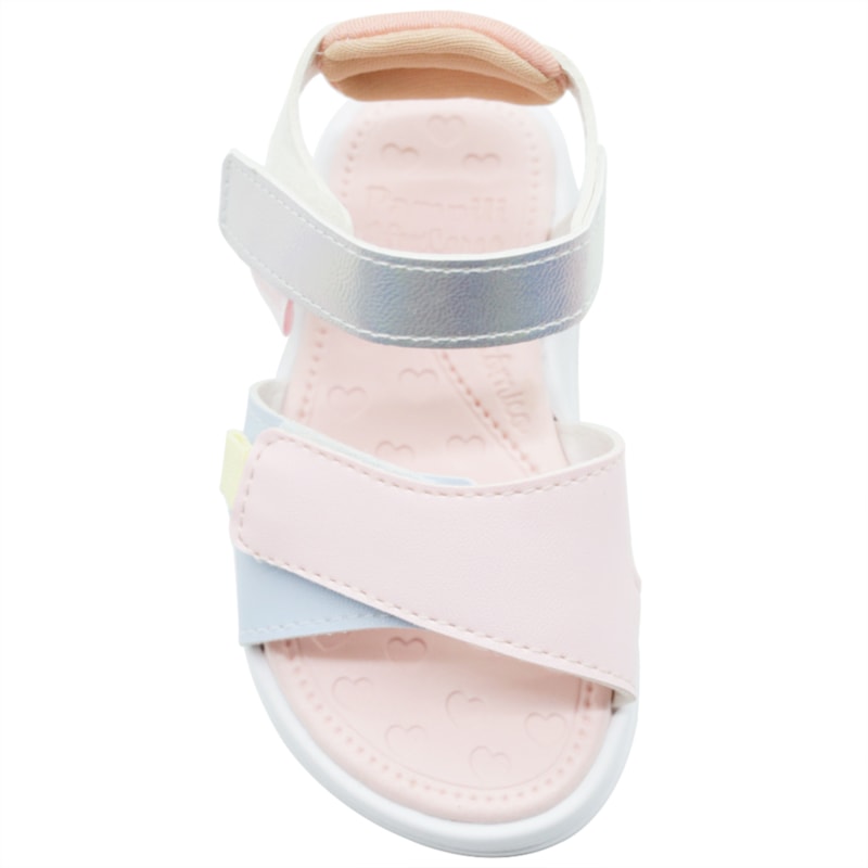INFANTIL KIDS MENINA SANDALIA PAMPILI 739008 126 BRANCO COLORIDO
