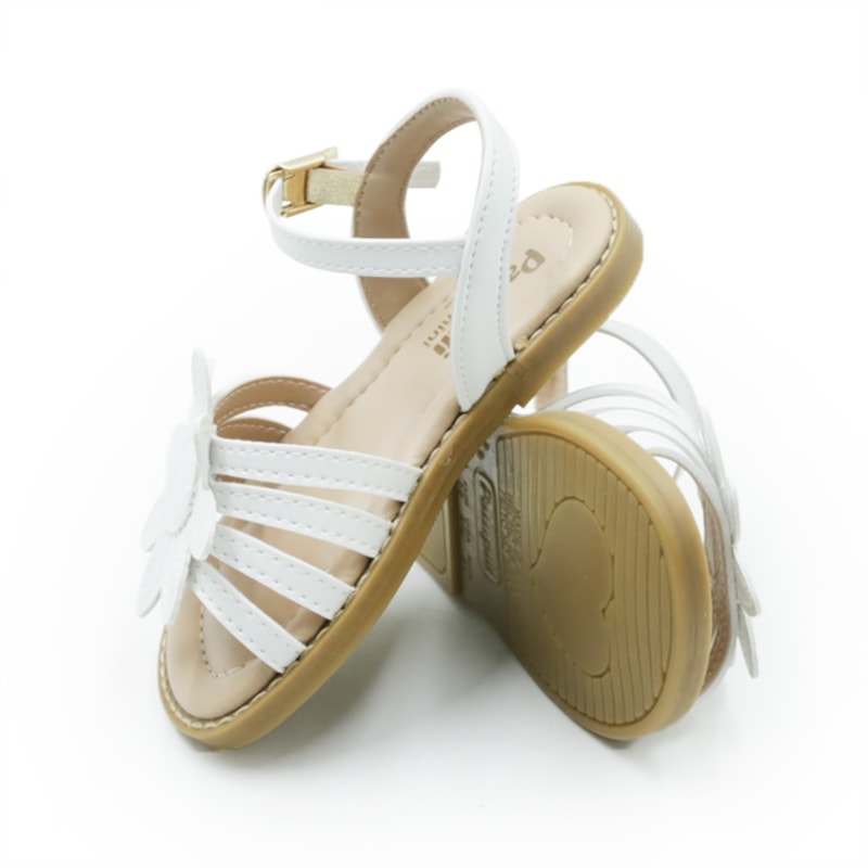 INFANTIL KIDS MENINA SANDALIA PAMPILI MARGARIDA  775007000 89BRANCO