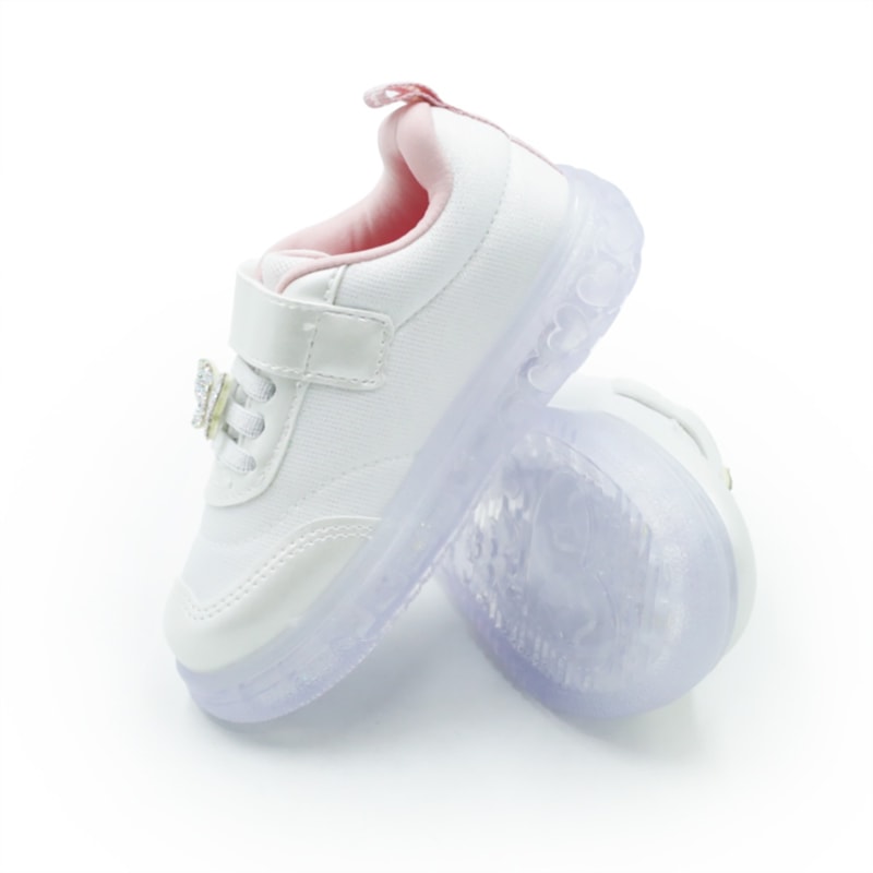 INFANTIL KIDS MENINA TENIS PAMPILI LED  483072000 89BRANCO