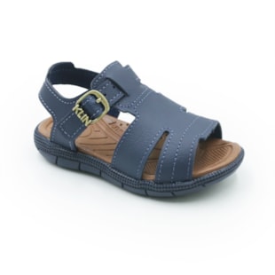 INFANTIL KIDS MENINO SANDALIA KLIN TIC TAC  171256000 5936MARINHOCARAMELO