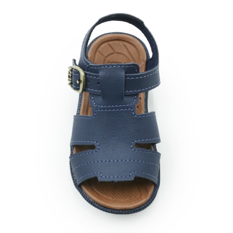 INFANTIL KIDS MENINO SANDALIA KLIN TIC TAC  171256000 5936MARINHOCARAMELO