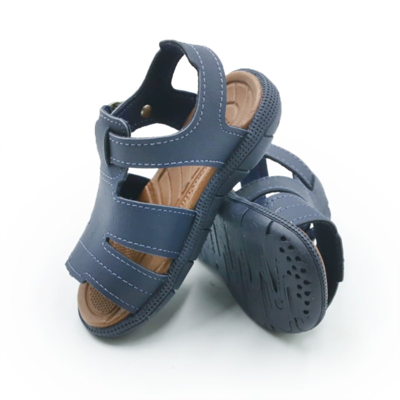 INFANTIL KIDS MENINO SANDALIA KLIN TIC TAC  171256000 5936MARINHOCARAMELO