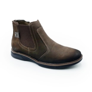 MASCULINO BOTA BOTINA PEGADA  126754 05 RUSTIC CHOCOLATE/STRETCH DK BROWN