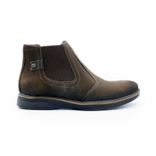 MASCULINO BOTA BOTINA PEGADA  126754 05 RUSTIC CHOCOLATE/STRETCH DK BROWN