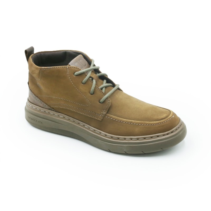 MASCULINO BOTA CASUAL DEMOCRATA GRID  240001 003 CASTANHO/TABACO
