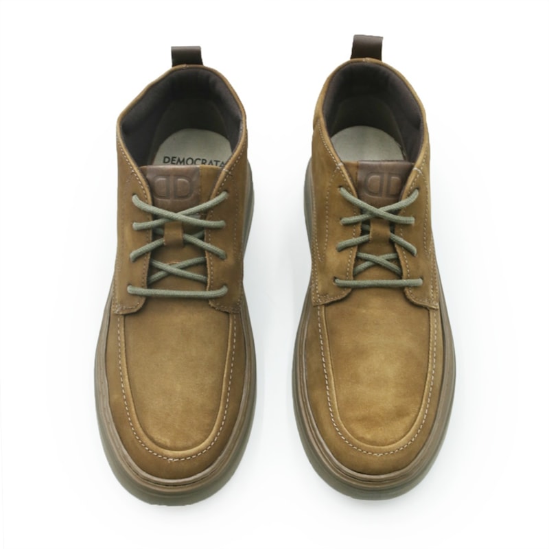 MASCULINO BOTA CASUAL DEMOCRATA GRID  240001 003 CASTANHO/TABACO
