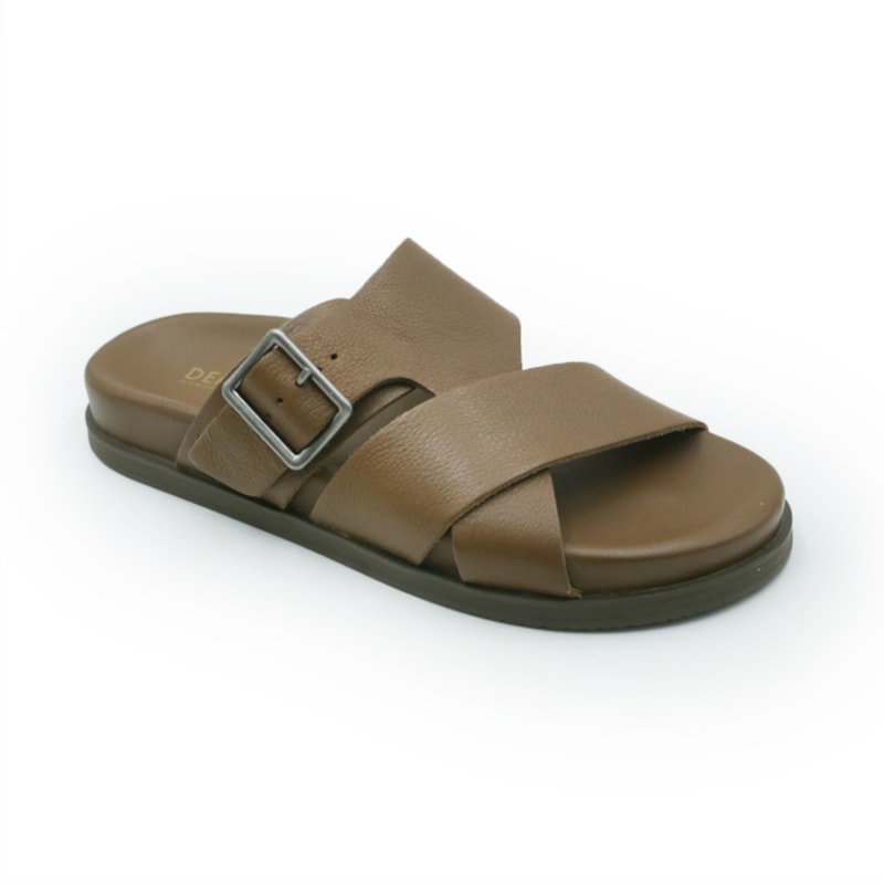 MASCULINO CHINELO CASUAL DEMOCRATA DOCK  554101 002 CONHAQUE