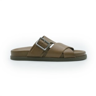MASCULINO CHINELO CASUAL DEMOCRATA DOCK  554101 002 CONHAQUE