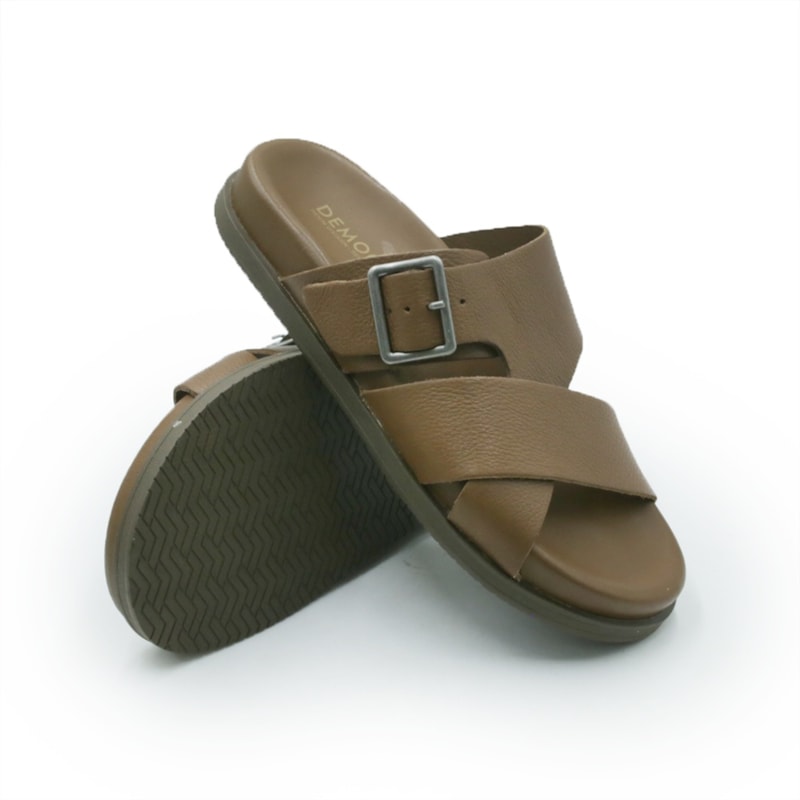 MASCULINO CHINELO CASUAL DEMOCRATA DOCK  554101 002 CONHAQUE