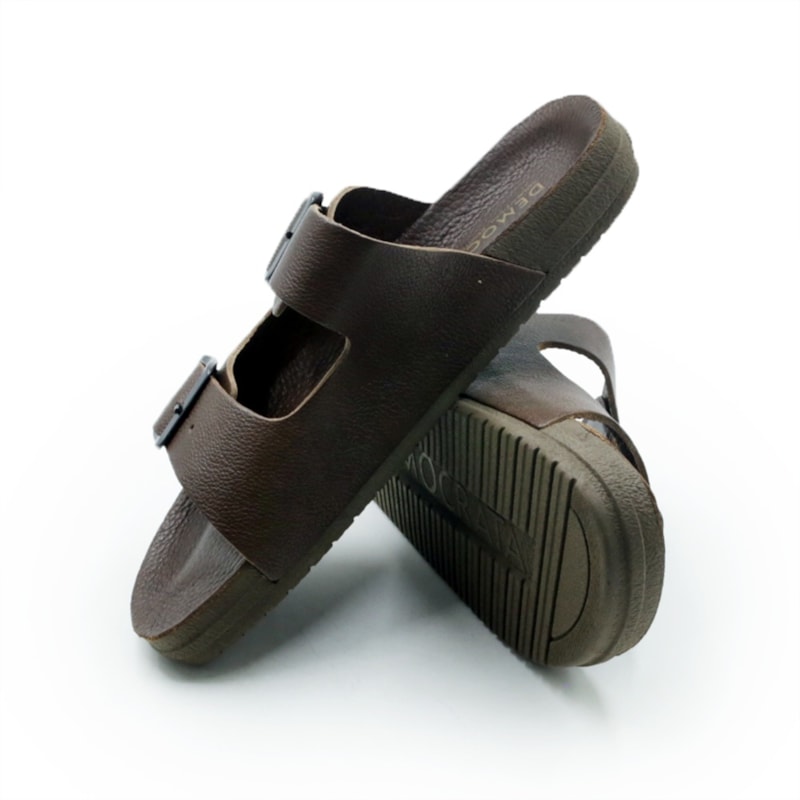 MASCULINO CHINELO CASUAL DEMOCRATA WEEKEND  514101 002 CAFE