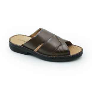 MASCULINO CHINELO CASUAL LEVECOMFORT 44005 CAFE..