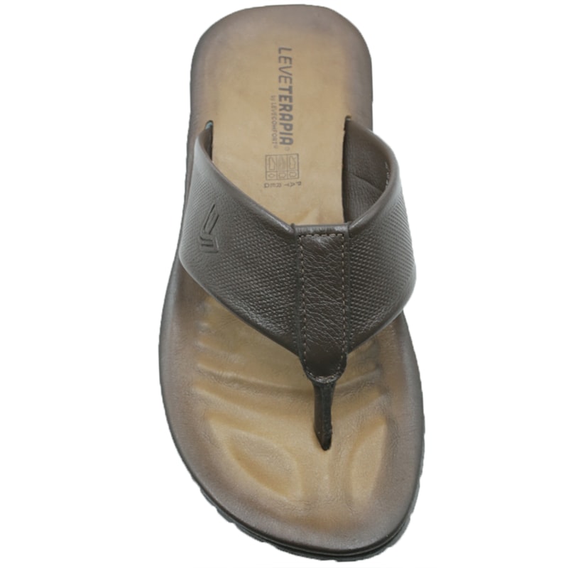 MASCULINO CHINELO CASUAL LEVECOMFORT DEDO 44801 CAFE