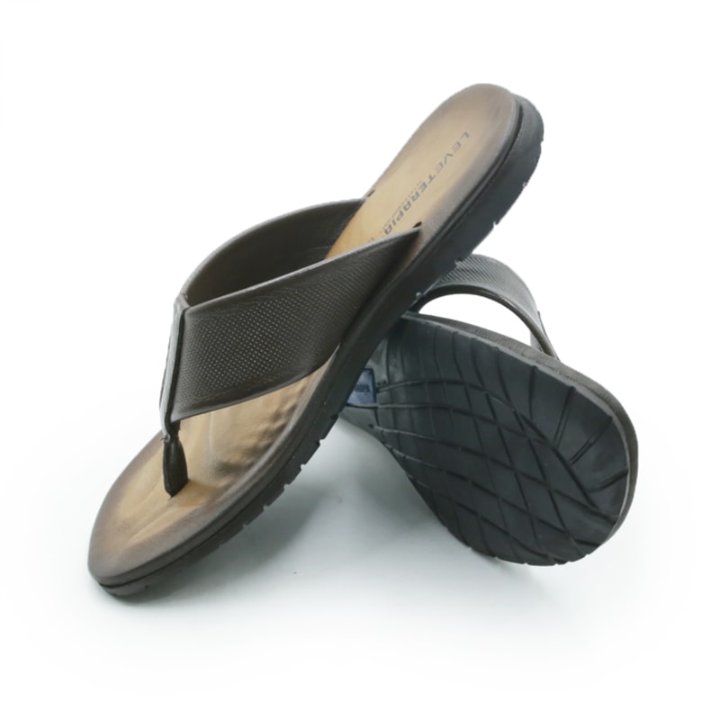 MASCULINO CHINELO CASUAL LEVECOMFORT DEDO 44801 CAFE