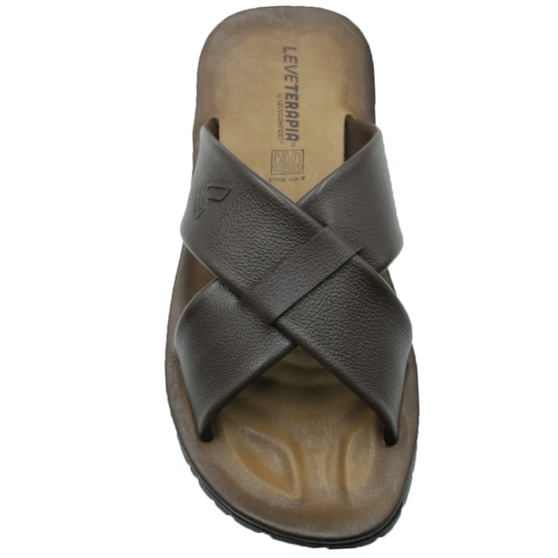 MASCULINO CHINELO CASUAL LEVECOMFORT TALA 44803 CAFE