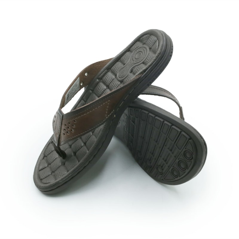 MASCULINO CHINELO CASUAL PEGADA  131221 01 ANILINA PINHAO