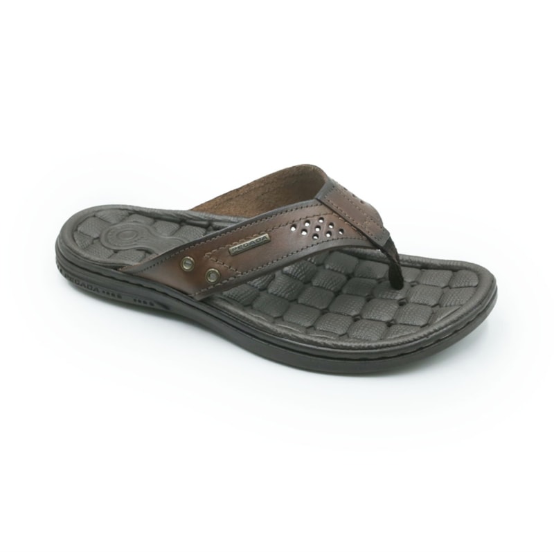 MASCULINO CHINELO CASUAL PEGADA  131221 01 ANILINA PINHAO