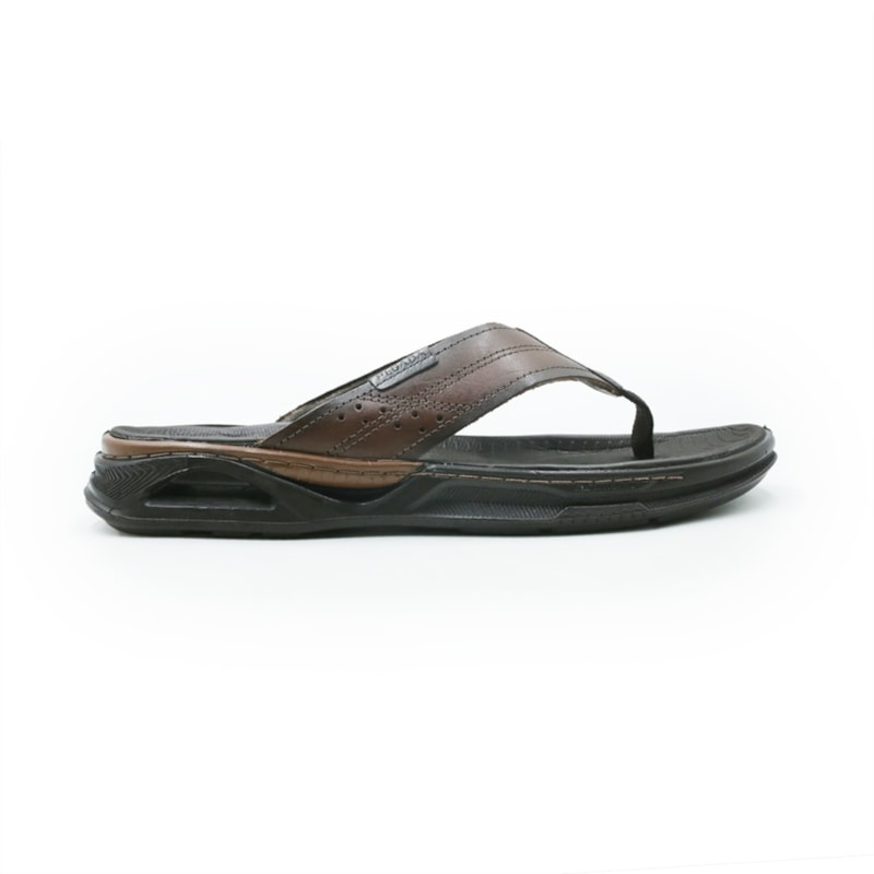 MASCULINO CHINELO CASUAL PEGADA  131321 01 ANILINA PINHAO/BROWN