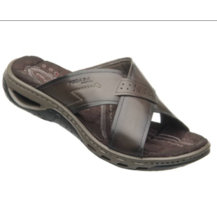 MASCULINO CHINELO CASUAL PEGADA  131661 03 ANILINA CRAVO