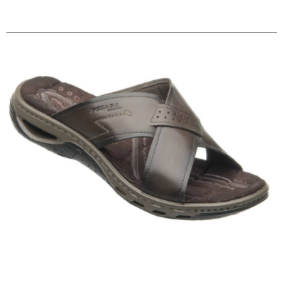 MASCULINO CHINELO CASUAL PEGADA  131661 03 ANILINA CRAVO