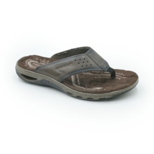 MASCULINO CHINELO CASUAL PEGADA 131663 03 ANILINA CRAVO