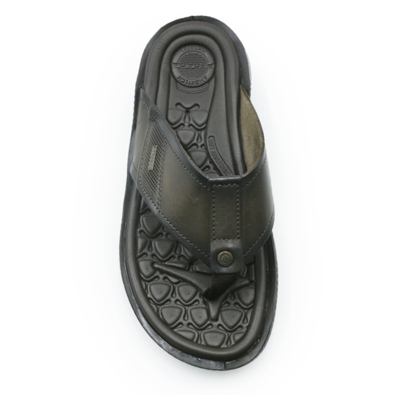 MASCULINO CHINELO CASUAL PEGADA  133161 02 ANILINA CRAVO 24L