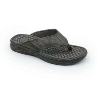 MASCULINO CHINELO CASUAL PEGADA  134551 02 ANILINA CRAVO