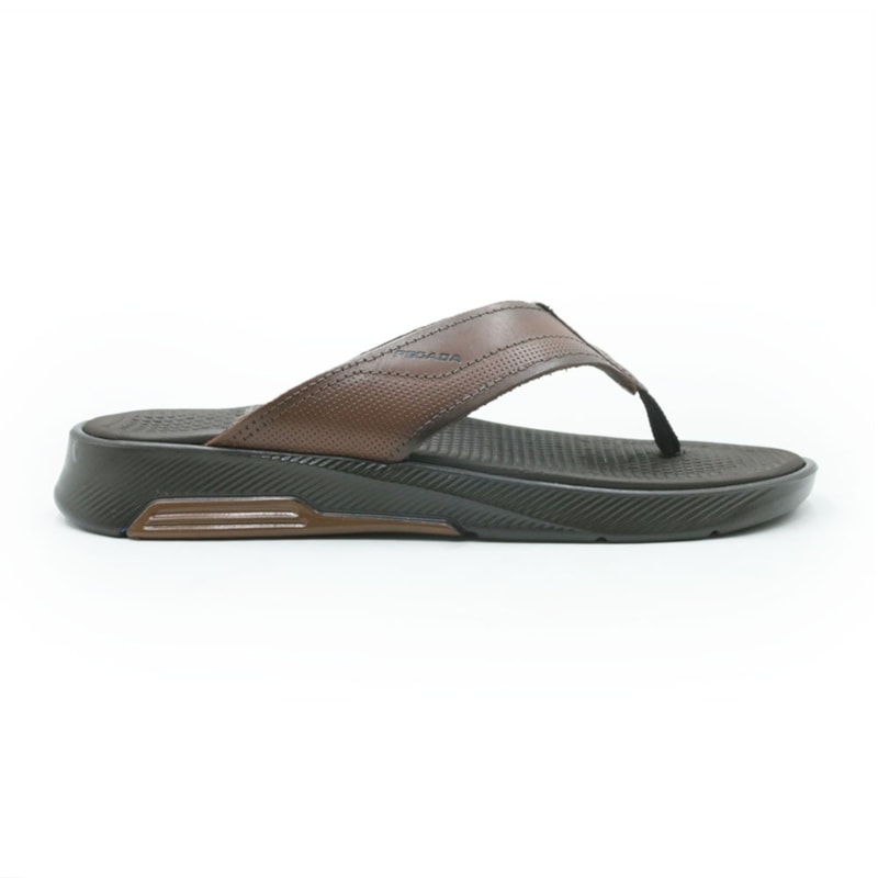 MASCULINO CHINELO CASUAL PEGADA  134701 03 ANILINA PINHAO