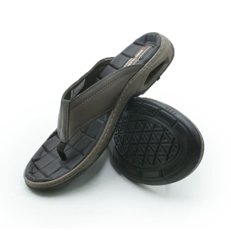 MASCULINO CHINELO CASUAL PEGADA 45 / 46  533235 02 ANILINA CRAVO