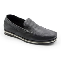 MASCULINO MOCASSIM CASUAL DEMOCRATA 135201 001 PRETO