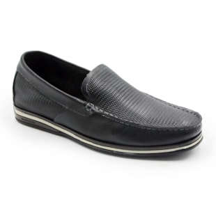 MASCULINO MOCASSIM CASUAL DEMOCRATA 135201 001 PRETO