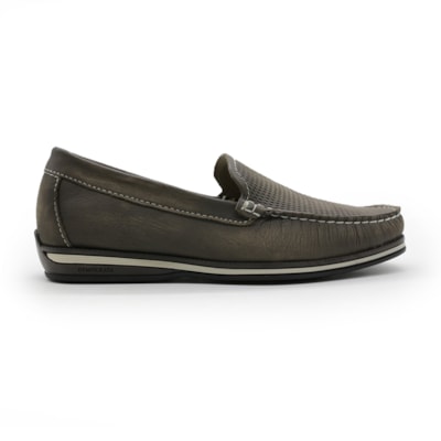 MASCULINO MOCASSIM CASUAL DEMOCRATA 135201 004 SMOKE