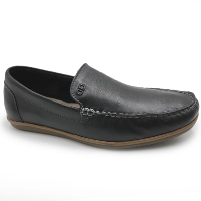 MASCULINO MOCASSIM CASUAL DEMOCRATA 226102 001 PRETO
