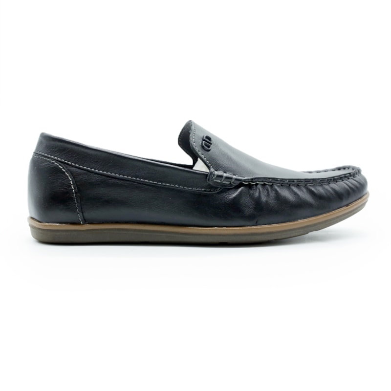 MASCULINO MOCASSIM CASUAL DEMOCRATA 226102 001 PRETO