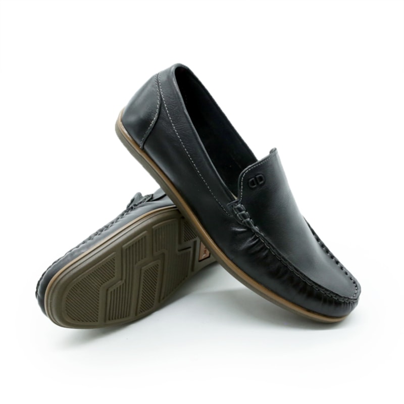 MASCULINO MOCASSIM CASUAL DEMOCRATA 226102 001 PRETO