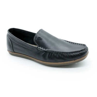 MASCULINO MOCASSIM CASUAL DEMOCRATA 226102 001 PRETO