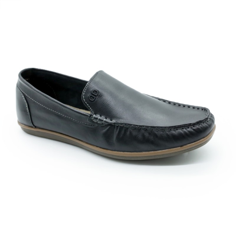 MASCULINO MOCASSIM CASUAL DEMOCRATA 226102 001 PRETO