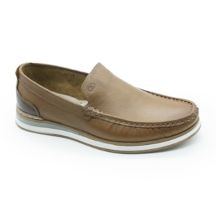 MASCULINO MOCASSIM CASUAL DEMOCRATA 252101 002 CONHAQUE/TABACO