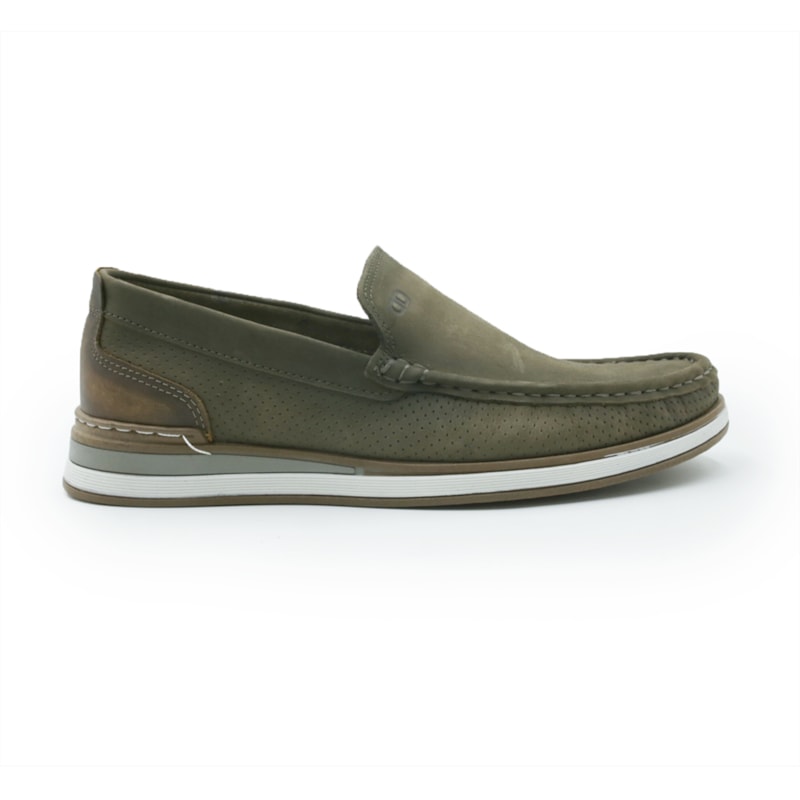 MASCULINO MOCASSIM CASUAL DEMOCRATA 252101 015 SMOKE