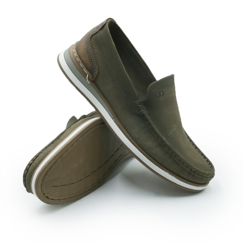 MASCULINO MOCASSIM CASUAL DEMOCRATA 252101 015 SMOKE