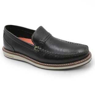 MASCULINO MOCASSIM CASUAL DEMOCRATA 361101 001 PRETO