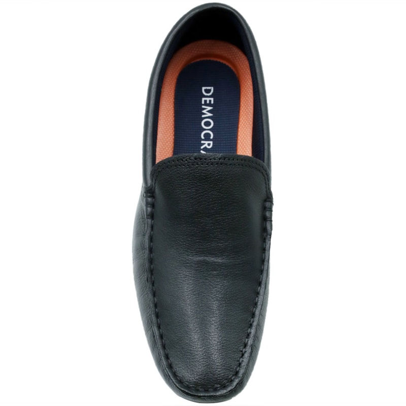 MASCULINO MOCASSIM CASUAL DEMOCRATA  651101 001 PRETO