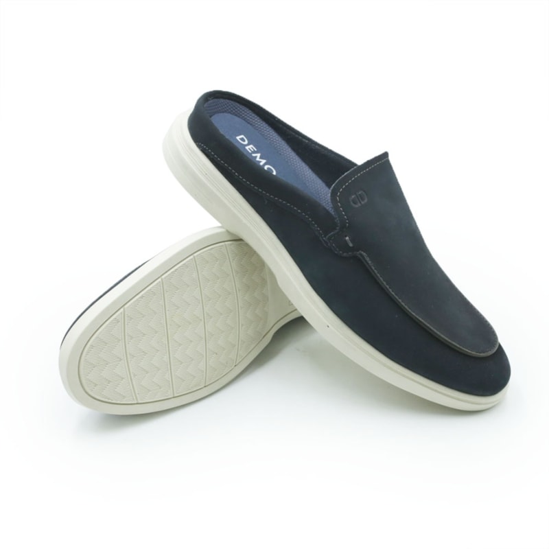 MASCULINO MOCASSIM CASUAL DEMOCRATA MULE  647102 001 NAVY