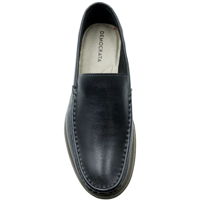 MASCULINO MOCASSIM CASUAL DEMOCRATA NASH 252301 001 PRETO/TABACO