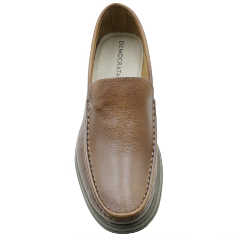 MASCULINO MOCASSIM CASUAL DEMOCRATA NASH 252301 002 CONHAQUE/TABACO