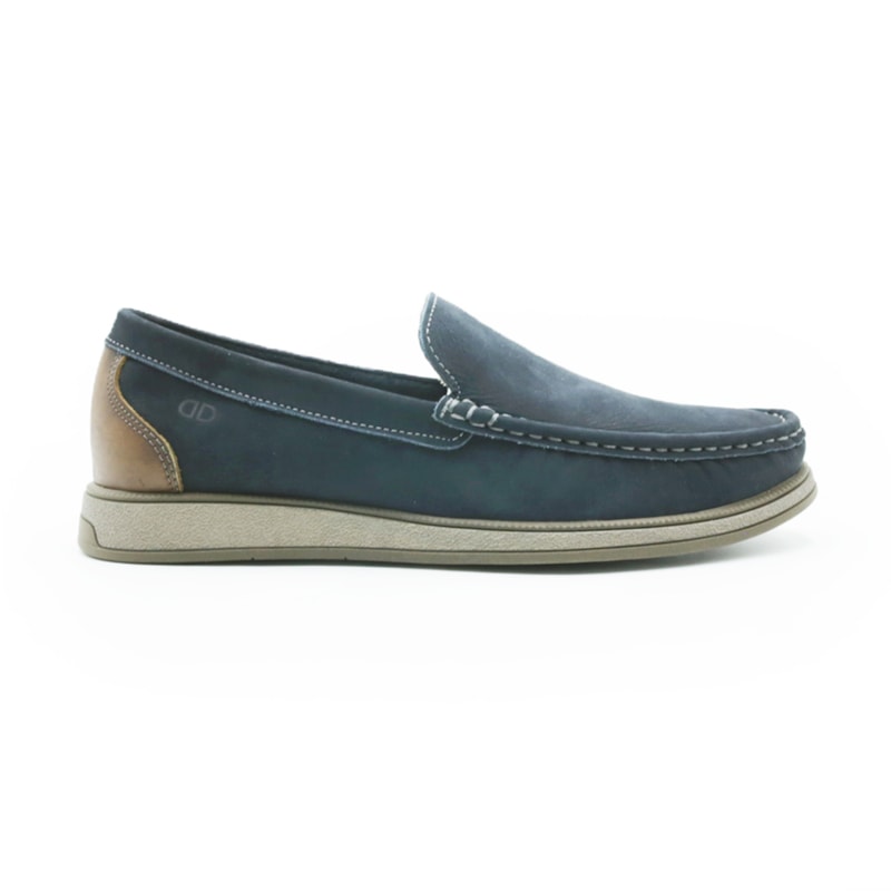 MASCULINO MOCASSIM CASUAL DEMOCRATA NASH 252301 003 NAVY/TABACO