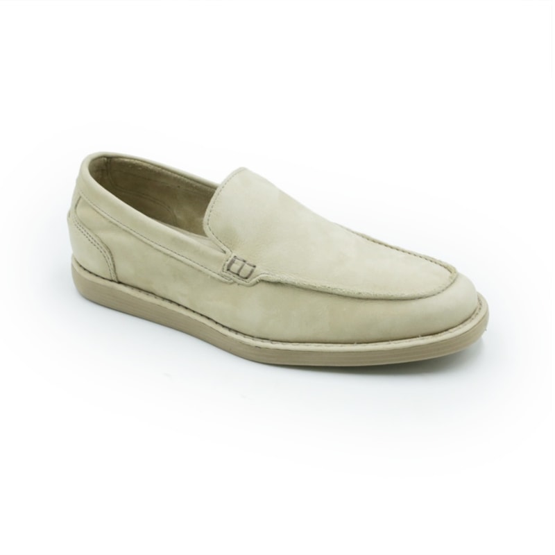 MASCULINO MOCASSIM CASUAL DEMOCRATA SOHO  710102 003 BEGE