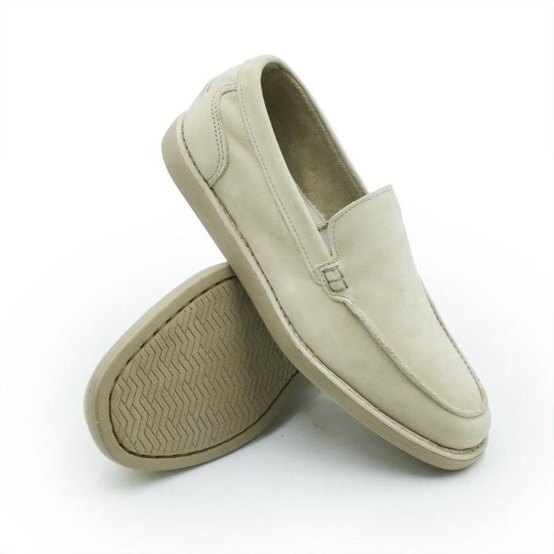 MASCULINO MOCASSIM CASUAL DEMOCRATA SOHO  710102 003 BEGE